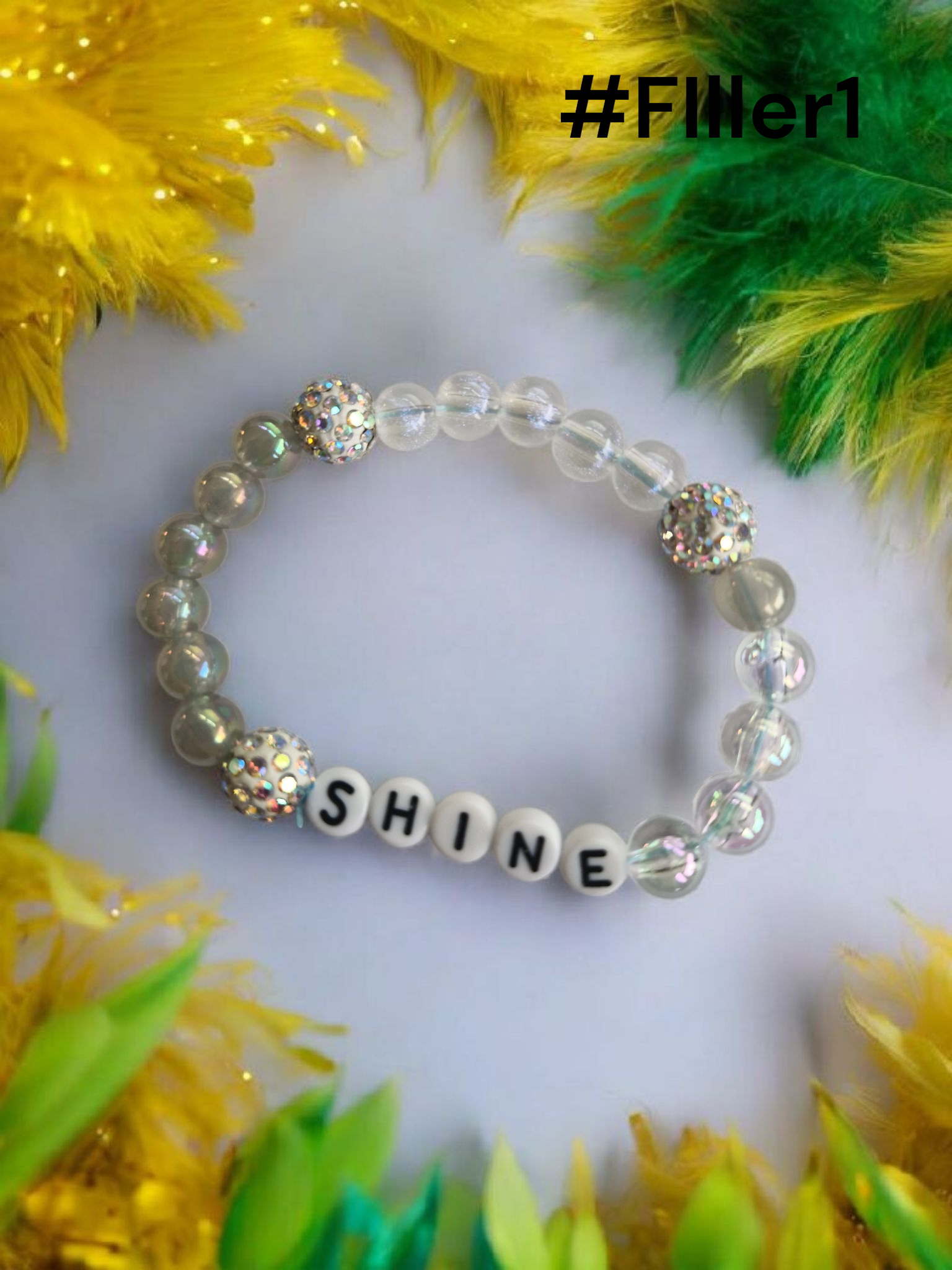 Shine like a glitterball bracelet